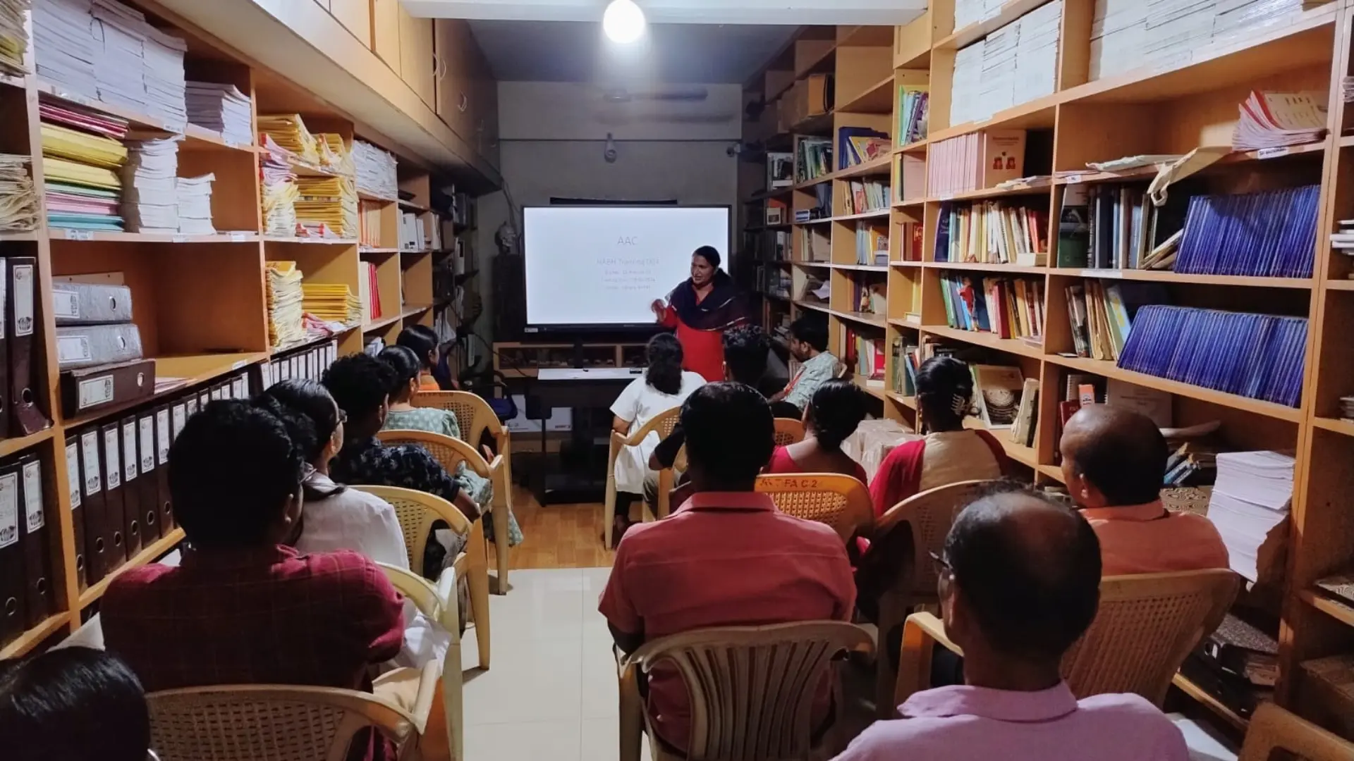 Students participating in Ayurveda internship training