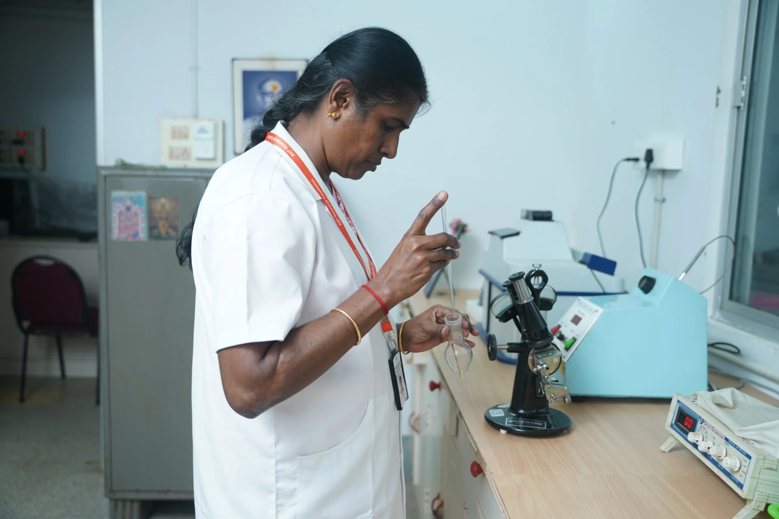 Biochemistry laboratory supporting Ayurveda research