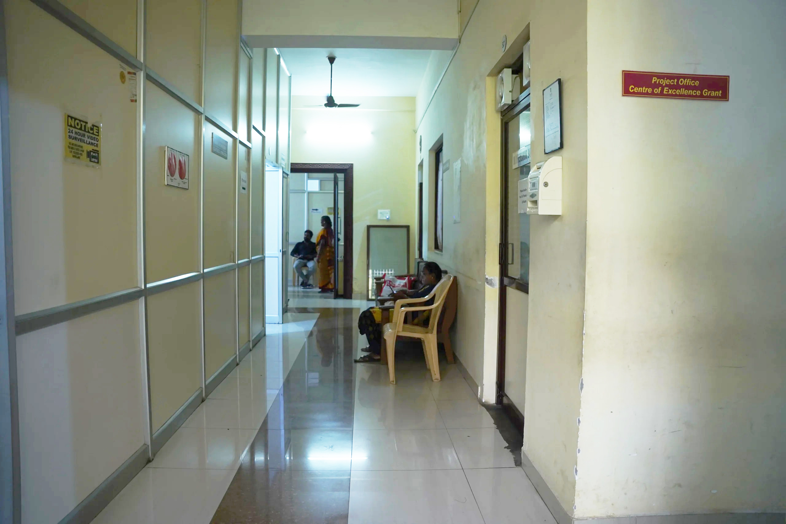 Hospital waiting area at AVP Research Foundation