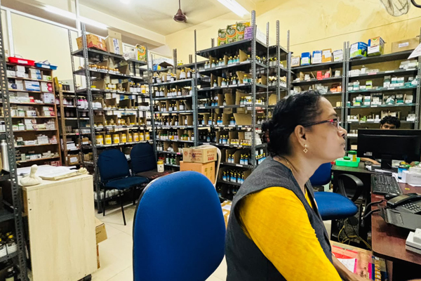 Ayurvedic pharmacy at AVP Research Foundation